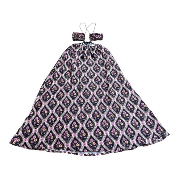 Agua Bendita Aguja Daphne Cutout Floral Maxi Dress Medium - Picture 5 of 9